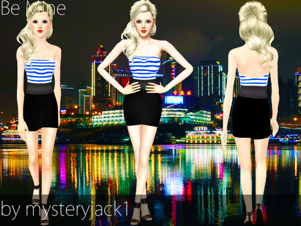 Sims 3 — Be Mine by mysteryjack1 — A cute little dress that looks great casual or as formal!