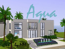 Sims 3 — Aqua by MlssMlny — Water, Water Everywhere! This modern home has water everywhere you look including a Pool, Hot