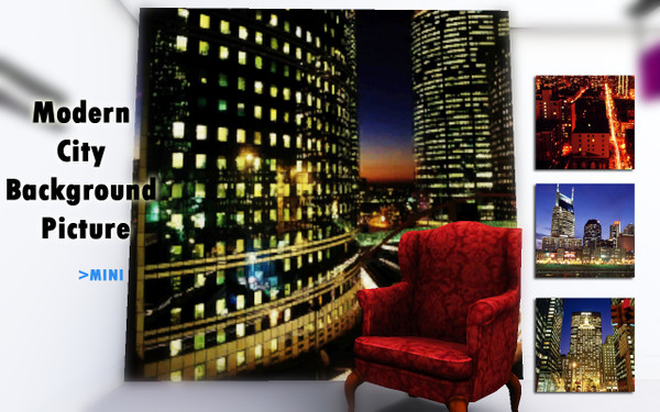Sims 3 — Modern City Background Picture by MINISZ — Those big picutre can use as background picture when you want to take