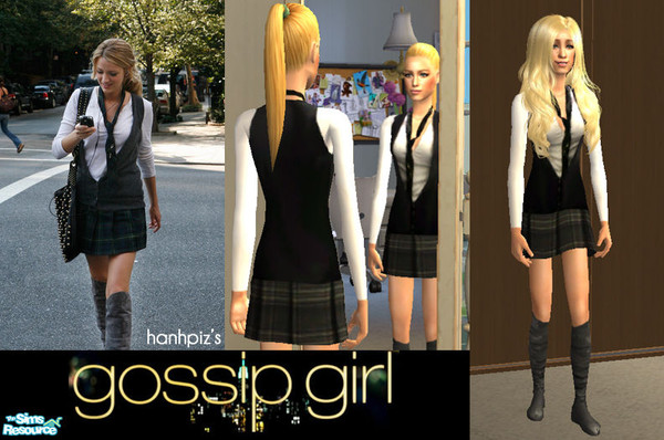 Hanhpiz S Gossip Girl Serena School Wear In The Wild Brunch Teen