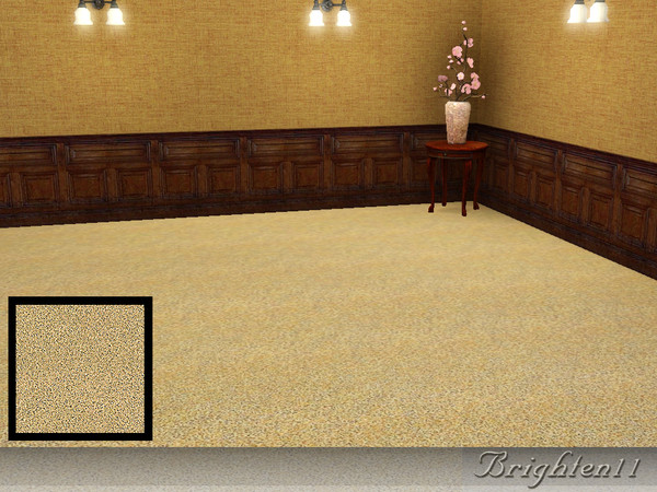 Sims 3 — BR11 BeigeCutPileCarpet by Brighten11 — Beige Cut Pile Carpet - Brighten11