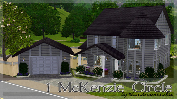 Sims 3 — 1 McKenzie Circle by thunderscrunchie — A suburban dream ! This three bedroom house has it all. A play-able