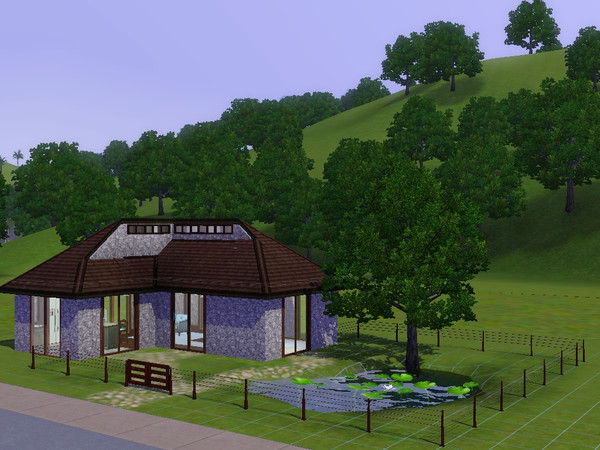 Sims 3 — Stone by shimmshaw2 — 1 bedroom/ 1 bath. A small, well-lit house ideal for a single sim just starting out. Whole