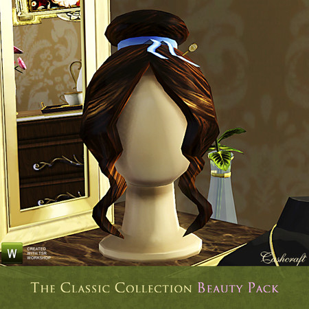 Sims 3 — Classic Collection Red Wig by Cashcraft — An authenic human-hair wig for bad hair days! Created by Cashcraft for