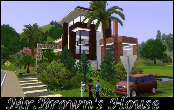 Sims 3 — Mr.Brown's House by Jindann — It is fun to try new house with different look!