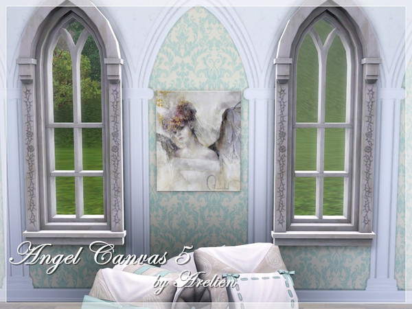 Sims 3 — Angel 5 canvas by Arelien — Canvas of an angel