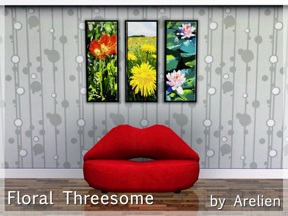 The Sims Resource Floral Threesome