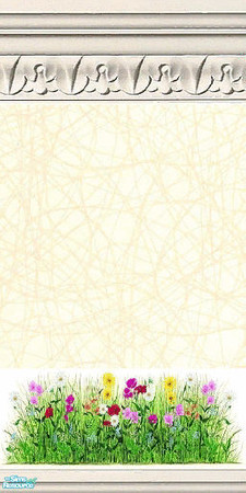 Sims 2 — Easter Wallpaper by VictoriaGrace — Grass and flowers 