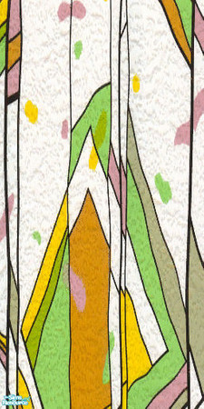 Sims 2 — Fractures Wall  by VictoriaGrace — Fractures wall is very unusual in its display of golds, greens and a hint of