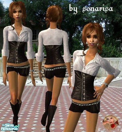 Sims 2 — SonarisaFashion - Corset Collection - 2 by _SoNaRiSa_ — Don\'t Forget Visit My Own Site For See More Creations..