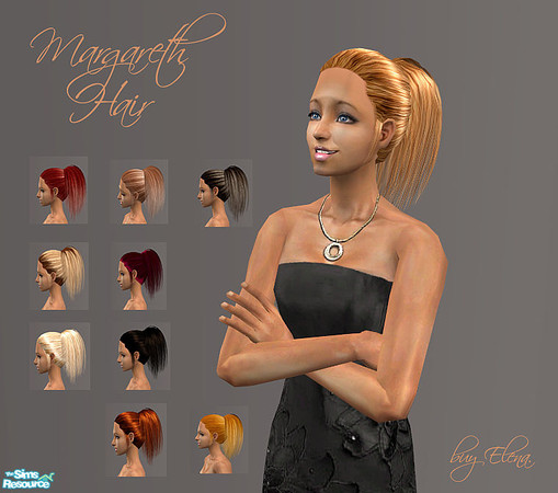 Sims 2 — Margareth Hair by Elena. — 