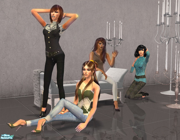 Sims 2 — Pants set by H76CXL — Cool!!!