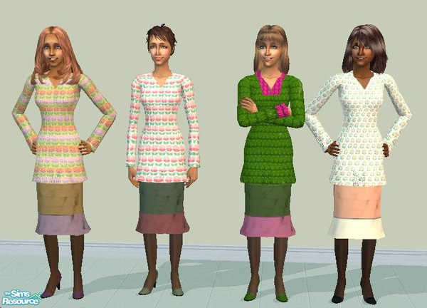 Sims 2 — JD Lianaa dress collection by jdamgaard — This set contains 4 recolors of Lianaa\'s beautiful mesh