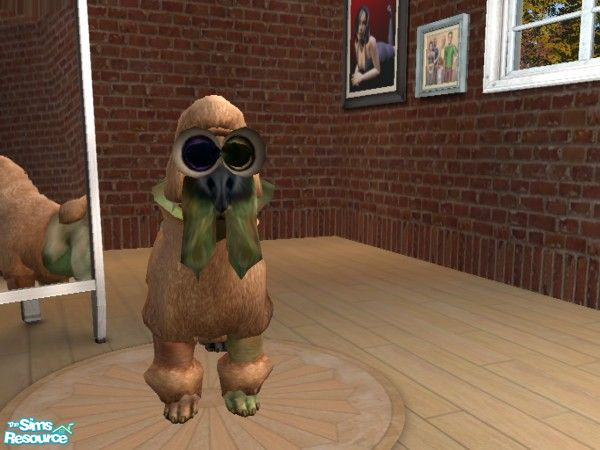 Sims 2 — Cone Poodle by RaynorEX — This is one of the strangest creatures you will ever see, with its eyes being the