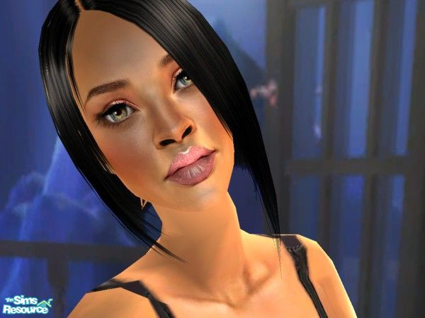 Sims 2 — Rihanna by kissme87 — My first upload Rihanna singer . Hope u like it . Needs EP. U need mesh for the hair ,