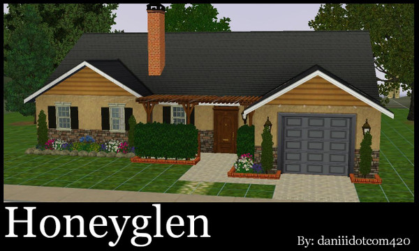Sims 3 — Honeyglen by daniiidotcom420 — 3 bedroom, 2 bathrooms, 1 car garage, large backyard