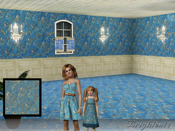 Sims 3 — BR11 FrenchScrollCarpet by Brighten11 — French Scroll Carpet - Brighten11