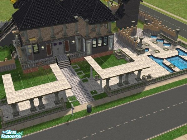 Sims 2 — 666 Hell Beach drive  by blooker666 — A beach front home with a very unique front yard. 