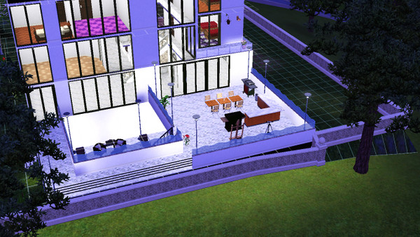 Sims 3 — Modern House version 2 by bbylolly892 — Fully furnished and decorated house with 3 bedrooms, 1 baby's room,