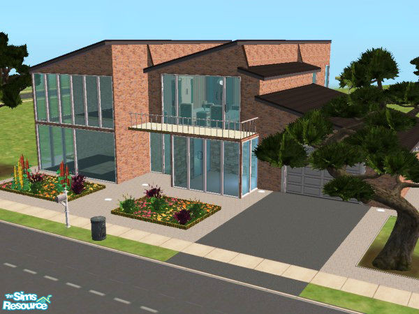 Sims 2 — Contemporary Living 110629 by nairadesign2 — Contemporary Living 110629 1st floor - kitchen, dining room,