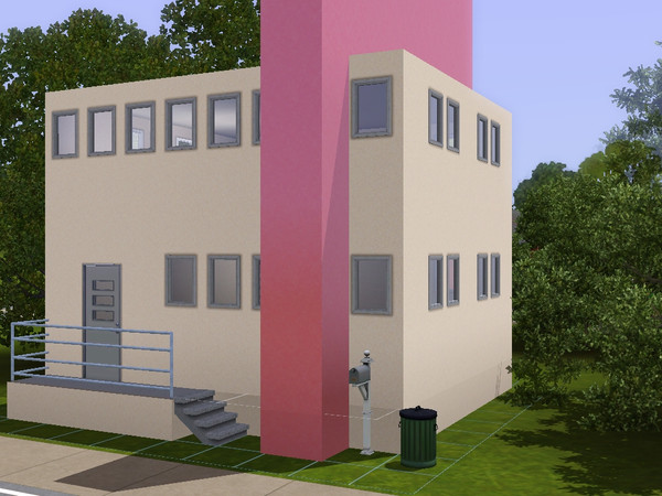 Sims 3 — Tiny Pink Home by Hayley1993 —  Cute, pink, modern, and small, this house is sure to be a hit with bachelorettes