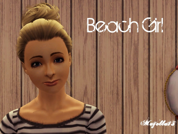 Sims 3 — Beach Girl by Majella13 — Fun in the sun with this party girl