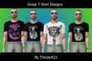 Sims 3 — Great Design T-Shirts by TheJanK21 by TheJanK212 — These T-Shirts has 4 designs that I found on the internet.