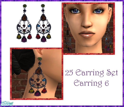 Sims 2 — 25 Earring Set - 6 by sinful_aussie — 
