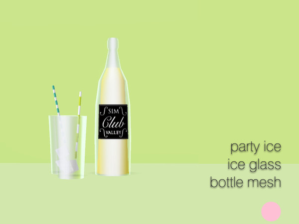 Sims 3 — Ice Glass Bottle Mesh by DOT — Ice Glass Bottle Mesh by DOT of The Sims Resource