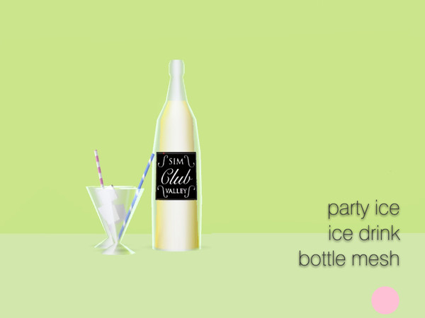 Sims 3 — Ice Drink Bottle Mesh by DOT — Ice Drink Bottle Mesh by DOT of The Sims Resource