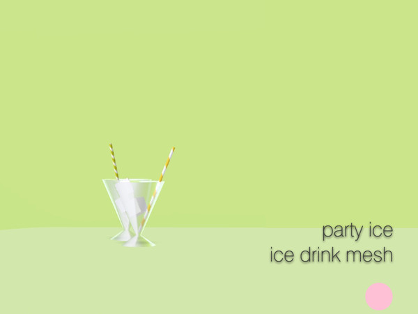 Sims 3 — Ice Drinks Mesh by DOT — Ice Drinks Mesh by DOT of The Sims Resource