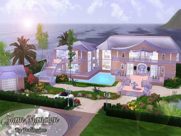 Sims 3 —  by TSR Archive — Glam Mansion this is a huge luxurious family home. Interior: Big Kitchen and