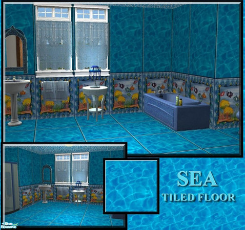 Sims 2 — Forever Blue - Floor-Sea by allison731 — This item is part of Forever Blue set. Floor with the appearance of