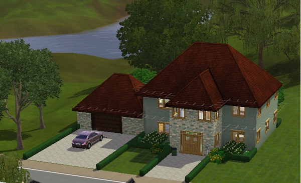 Sims 3 — Country house by chanellle — another sim house which ive created recently it includes: -Living room