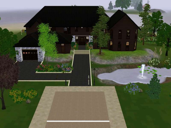 Sims 3 — Deadweight Manor by VenomousSnake — Deadweight This house is made of 5 bathrooms, and 4 bedrooms. It has a large