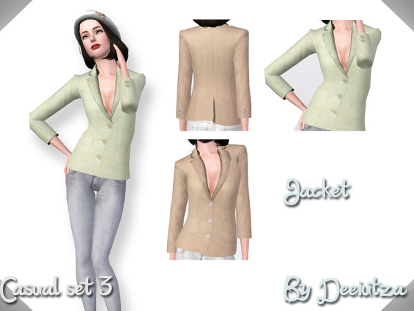 Sims 3 — Casual Jacket by deeiutza — By deeiutza @TSR