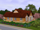 Sims 3 — 16 Puddlewick Drive by blurred2 — 1 story with 4 bedroom, 4.5 bath. Reading area, open dinning, kitchen, living