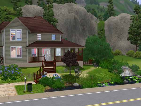 Sims 3 — Wes by Ayafox — Cute little house I made while I was bored talking on the phone. -two bedrooms -2 1/2 bathrooms