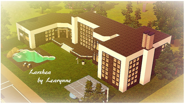 Sims 3 — Larshea by Learynne2 — A modern mountain home for your Sims! It's a result of a rough design I made on paper