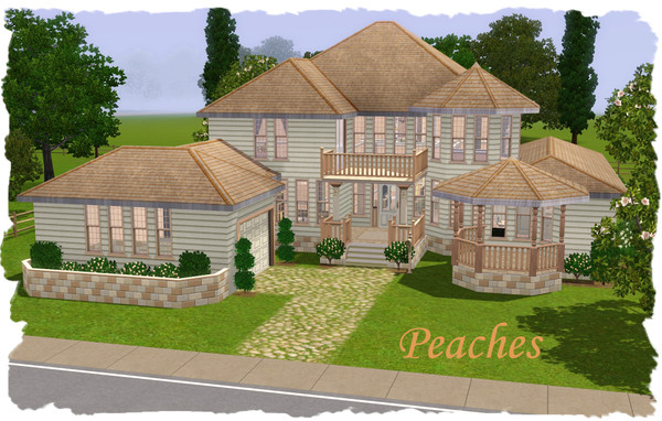 Sims 3 — Peaches by elena99e2 — This lovely home features large balconies with abundant outdoor living space. First