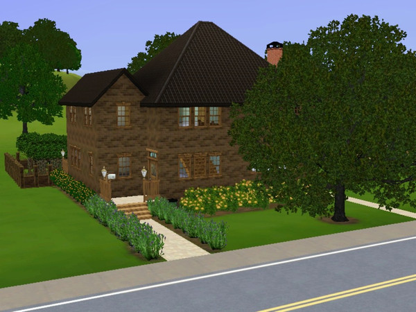 Sims 3 — The Groundskeepers Keep by Milii454 — A two bedroom, one bathroom home with a large living room and