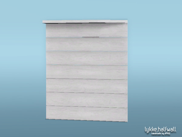 Sims 3 — Lykke Halfwall Right End by DT456 — Lykke Halfwall Right End DT456 for TSR - TSRAA