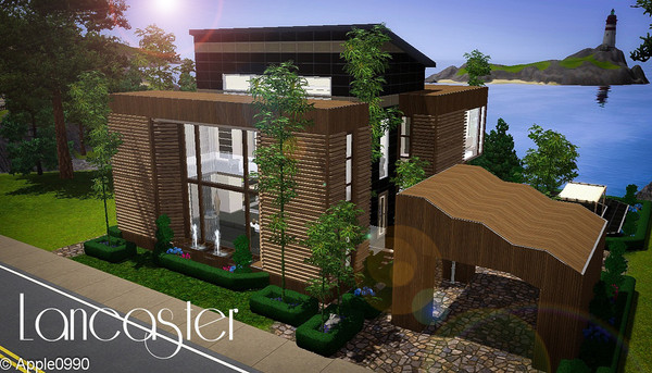 Sims 3 — Lancaster by apple0990 — This 2 story modern designed home, is perfect for a family who wants maximum space and