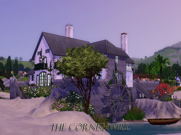 Sims 3 — Cornish Mill by fredbrenny — The old Cornish mill doesn't work anymore. Water levels dropped dramatically and