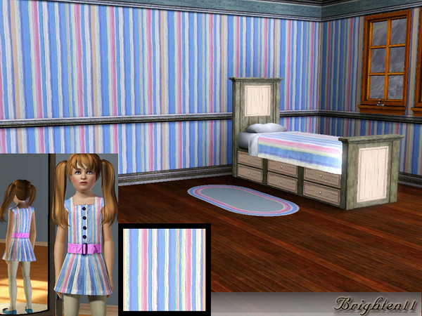 Sims 3 — BR11 Pastel Stripes by Brighten11 — Pastel Stripes - Brighten11 A pastel stripe for kids rooms, linens,