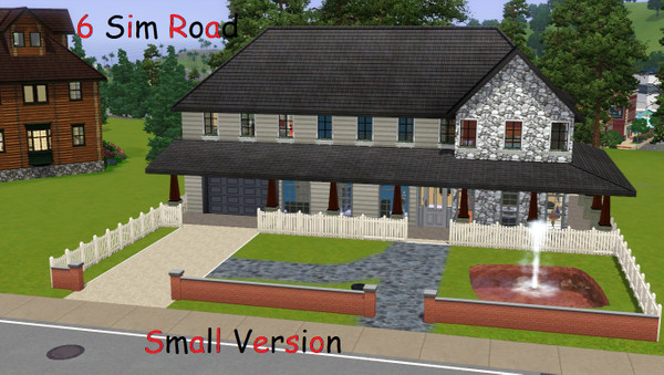 Sims 3 — 6 Sim Road (Small Version) by thewinner — This is the smaller version of the mansion ,6 sim road. Enjoy. It has