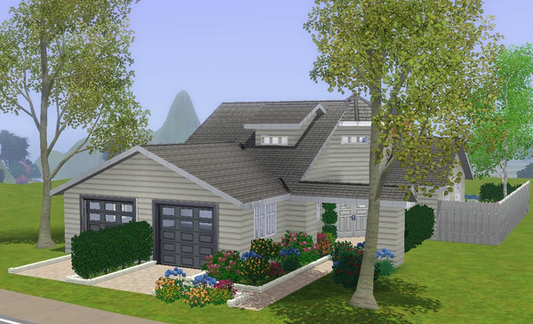 Sims 3 — Maine by lopezino — Inspired by lighthouses, and homes on the east coast. Grey Paneled on the outside, but
