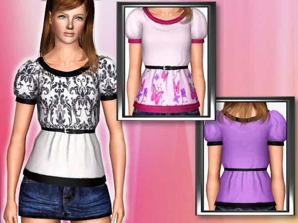The Sims Resource - Girly Top