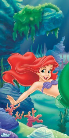 Sims 2 — Calli\'s Ariel Mural Left by Callisto149 — This is the left portion of a three-piece Ariel mural.