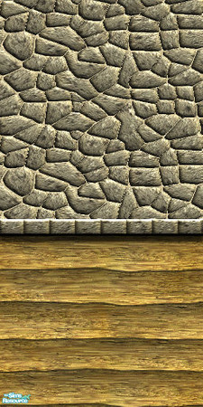 Sims 2 — Wilderness Wall 3 by hatshepsut — Part of the Wilderness Wall series.